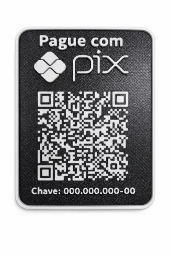 Placa Pix Personalizada